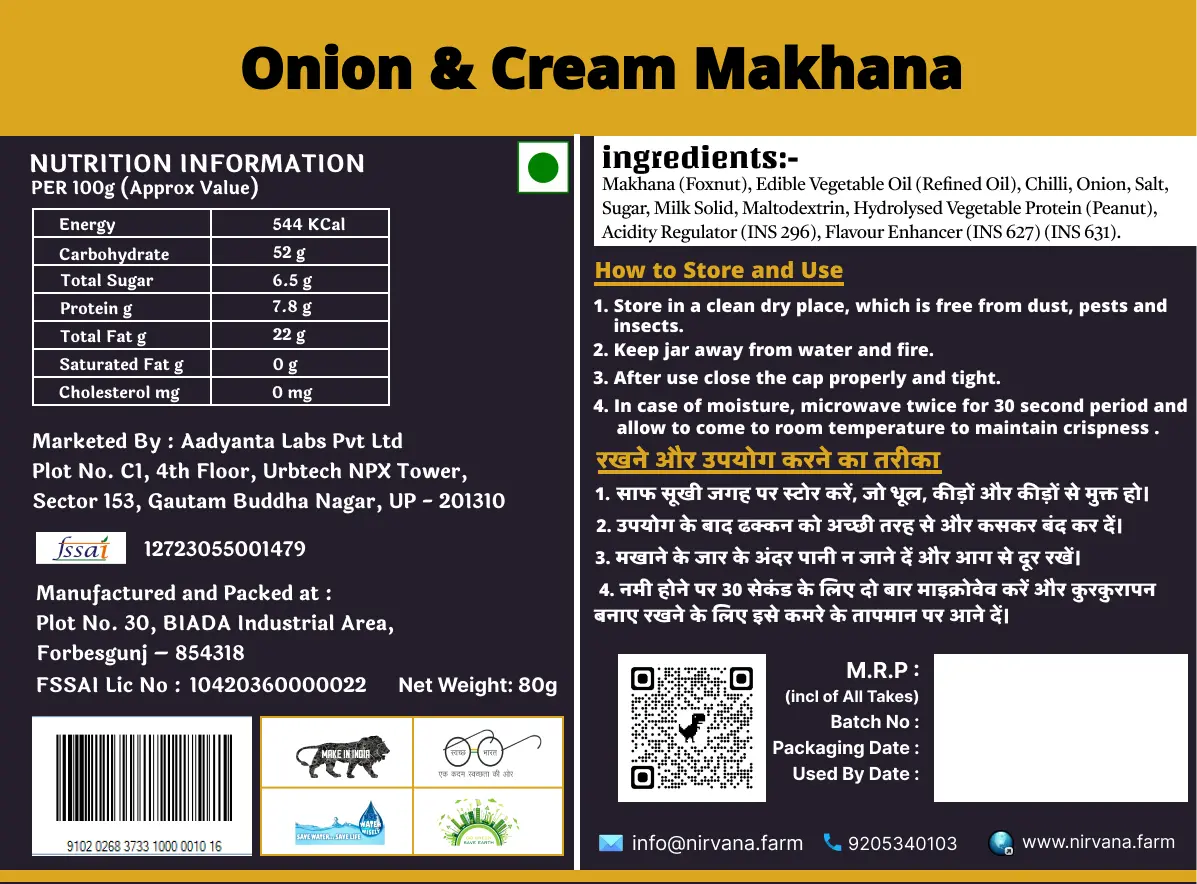 Onion and Cream Makhana